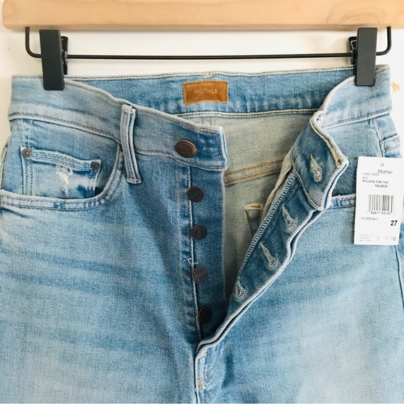 NWT Mother the Tripper Ankle Straight Jeans in Ripe for the Squeeze - Picture 9 of 13